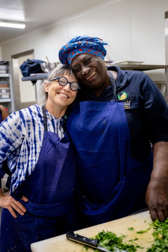 Marsella – 10.04.2025 Marie-Josée Ordener, cofundadora de Les Grandes Tables y Teofila Betancurt