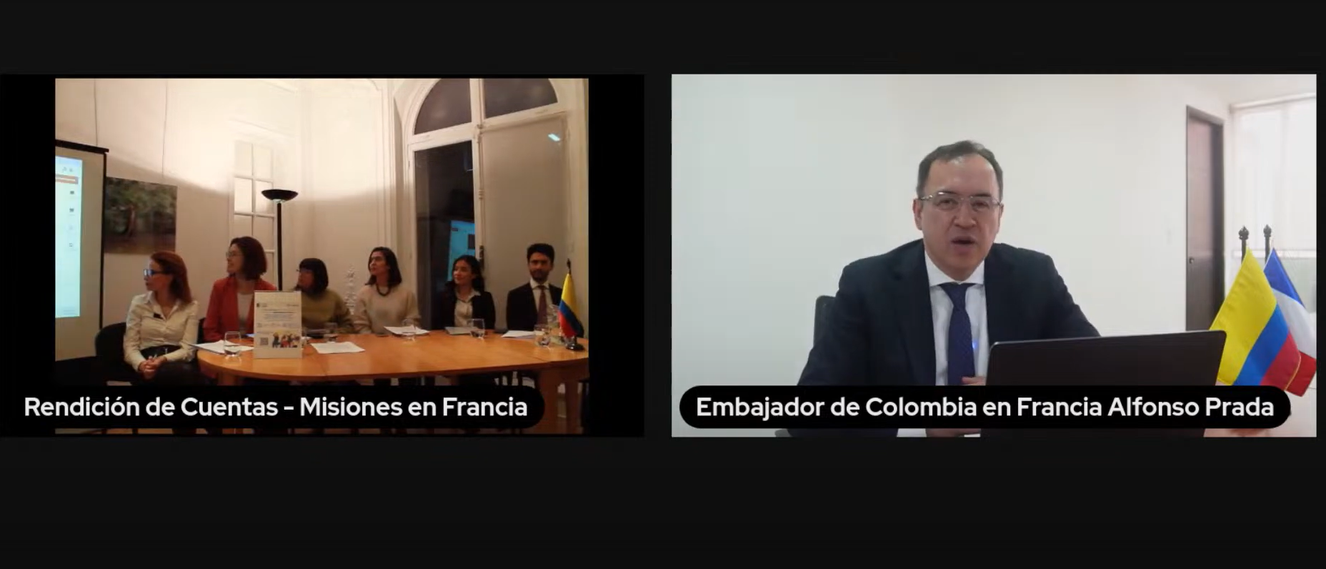 Así rendimos cuentas la Embajada de Colombia en Francia, las Misiones Permanentes de Colombia ante la UNESCO y la OCDE y el Consulado General de Colombia en París