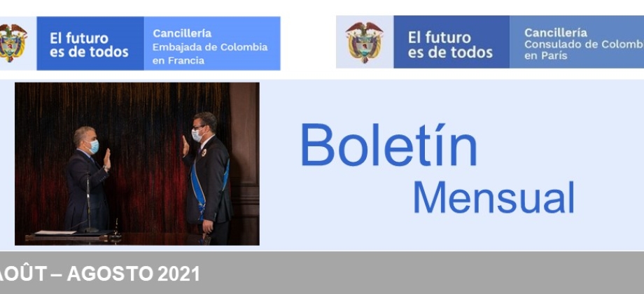 La Embajada de Colombia en Francia publica su boletín de agosto 