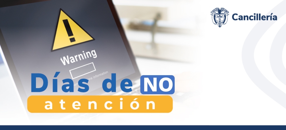 La Embajada de Colombia en Francia no tendrá atención al público los días 25 de diciembre de 2023 y 1 de enero de 2024