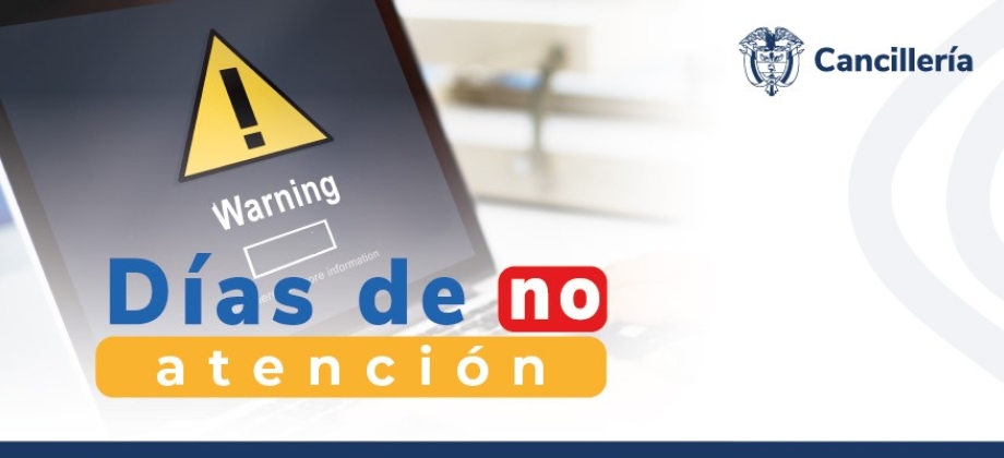 Embajada de Colombia en Francia no tendrá atención al público los días 28 y 29 de marzo y 1 de abril de 2024